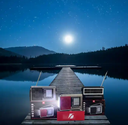 KTF-1423 Cycling Mini 2.5 Inch Torch Flashlight Retro Vintage Portable Speaker with Lights Solar Radio