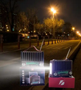 KTF-1428 Hands-free Battery-powered Party Box Lamp Light Torch Vintage Subwoofer Wireless Sound Speaker Fm Auto Solar Radio