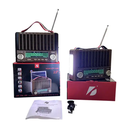 KTF-1428 Hands-free Battery-powered Party Box Lamp Light Torch Vintage Subwoofer Wireless Sound Speaker Fm Auto Solar Radio