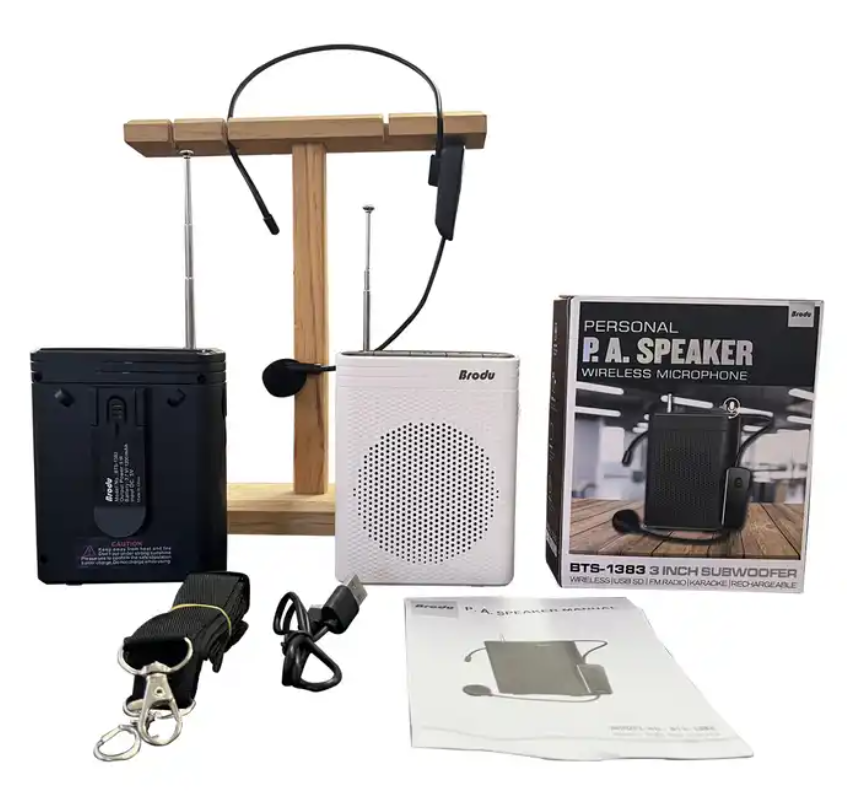 BTS-1383 City Tour Classroom Teacher Personal Portable Loudspeaker with Microphone Digital Voice Recorders Signal Amplifier