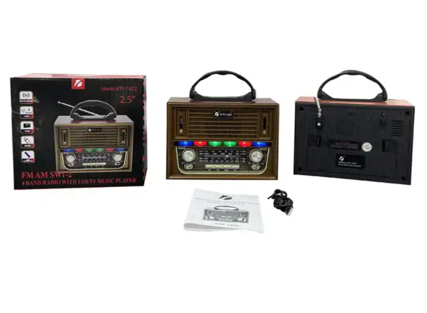 Home Decoration Antique Mini Shortwave Rechargeable Battery Wireless Speaker Portable Music Player Radio