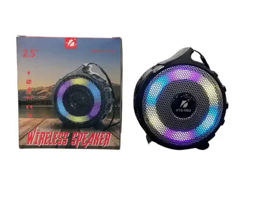 Portable Stage Lights Radio Small Wireless Sound Equipment Rotating Light Speaker Stage Speaker
