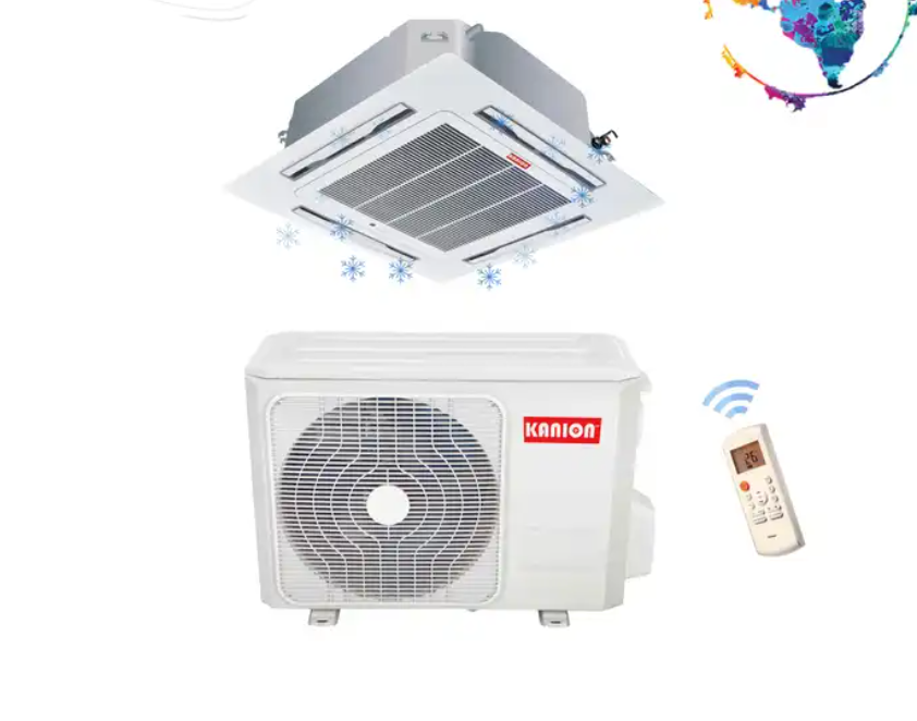 18000BTU Air Conditioning 50/60HZ R410A Ceiling Cassette Type Split Air Conditioner commercial central AC