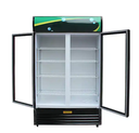 2 Doors Glass Refrigerator Freezers Commercial Slide Doors Vegetable Beverages Display refrigerator