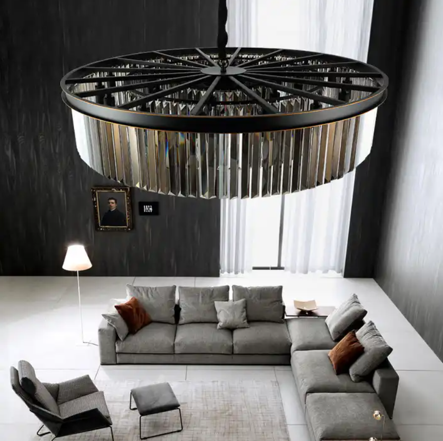 Modern vintage egiption style lighting classic mosque bohemian black golden chandelier pendant lamp luxury