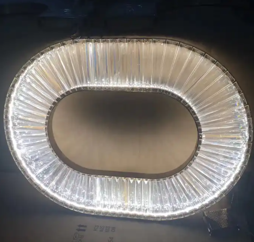Luxury Style Indoor Decoration Custom Chandelier Hotel Villa Wedding Crystal LED Pendant Light