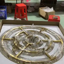 Luxury Style Indoor Decoration Custom Chandelier Hotel Villa Wedding Crystal LED Pendant Light