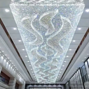 Decorative Banquet Hall Shopping Mall Hotel Lobby Big Luxury Led Chandelier Ceiling Light
