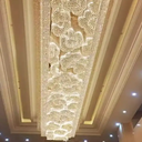 Decorative Banquet Hall Shopping Mall Hotel Lobby Big Luxury Led Chandelier Ceiling Light