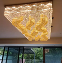Decorative Banquet Hall Shopping Mall Hotel Lobby Big Luxury Led Chandelier Ceiling Light