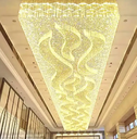 Decorative Banquet Hall Shopping Mall Hotel Lobby Big Luxury Led Chandelier Ceiling Light