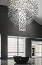 Long Stone Indoor Decoration Glass Luxury Villa Staircase Hotel Modern Chandelier Pendant Light