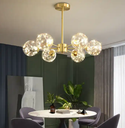 Custom Design Glass Ball Hanging Lamps Home Decorative Modern Chandeliers For Living Room Dining Room