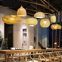Modern Bamboo Pendant Light Wood Suspension Lantern Ceiling Light For Parlor , Restaurant ,Bar Cafe, Home Decoration Lighting