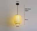 Modern Bamboo Pendant Light Wood Suspension Lantern Ceiling Light For Parlor , Restaurant ,Bar Cafe, Home Decoration Lighting