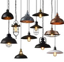 American loft retro vintage industrial light classic kitchen island restaurant bar hanging pendant lamp