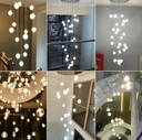 Hotel Villa Mall Indoor Decoration Fixture Crystal Ball Modern LED Pendant Light