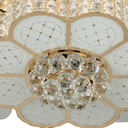 Indoor decor ceiling fan ABS blade with light golden bird's nest luminous ceiling fan light LED