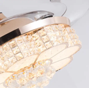 Indoor decor ceiling fan ABS blade with light golden bird's nest luminous ceiling fan light LED