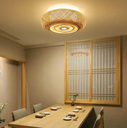Modern bamboo pendant light wood suspension lantern ceiling light for parlor restaurant bar cafe home decoration lighting