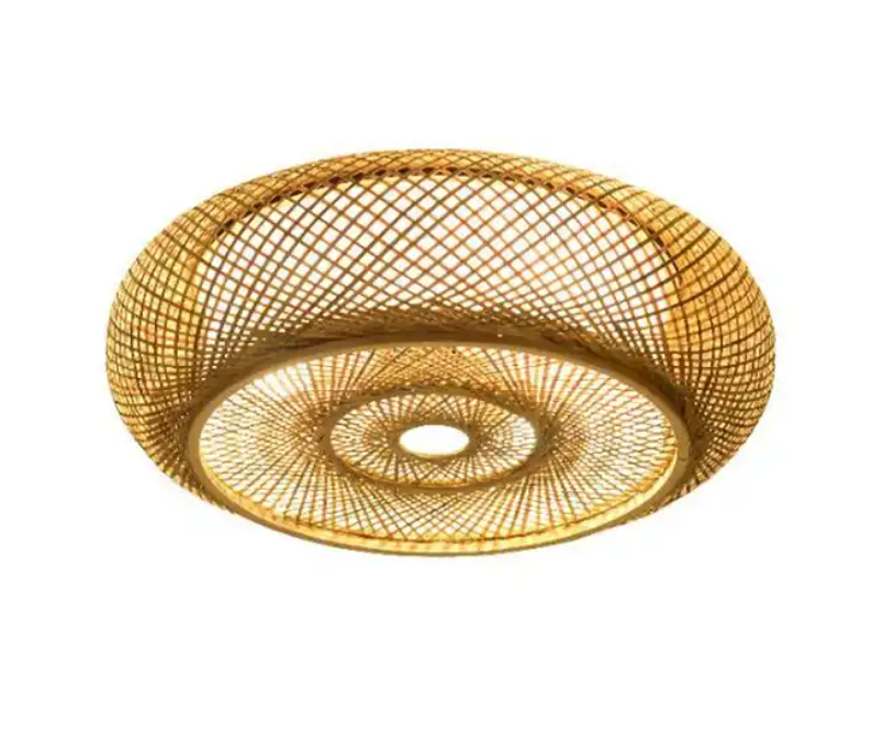 Modern bamboo pendant light wood suspension lantern ceiling light for parlor restaurant bar cafe home decoration lighting