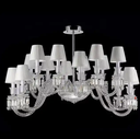 Modern Glass Arms K9 Crystal Lights Luxury Living Room Bedroom Indoor Decoration Candle Crystal Chandeliers & Pendant Lights