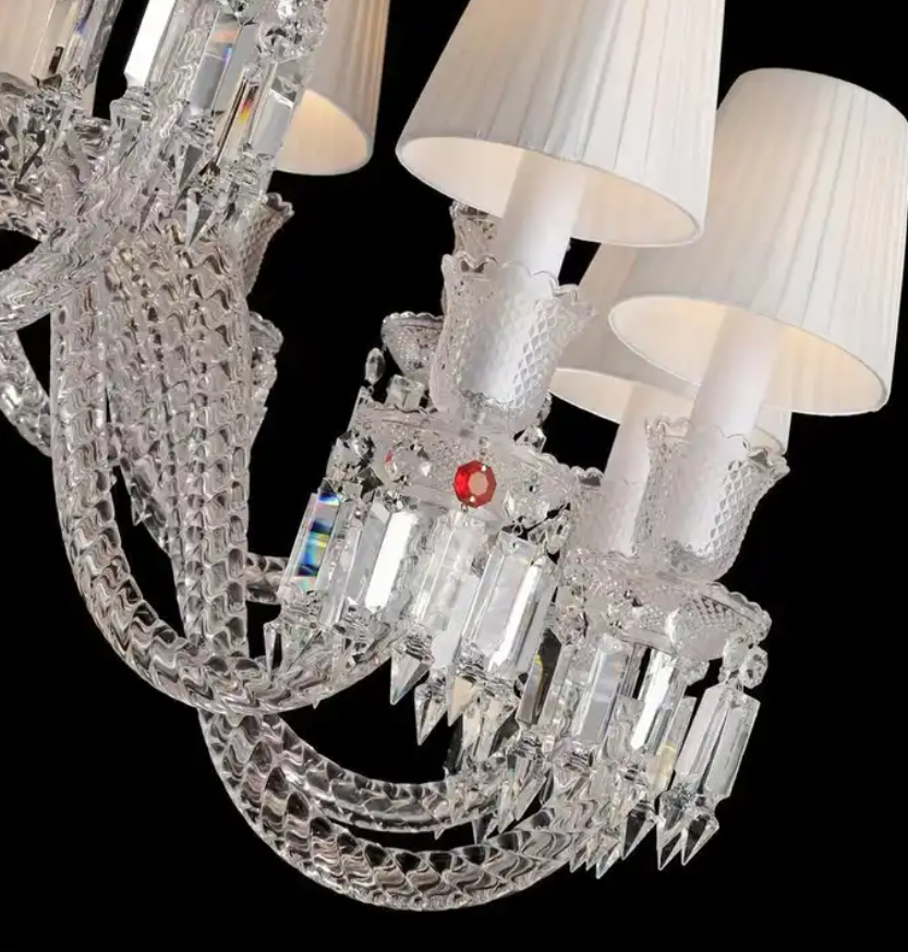 Modern Glass Arms K9 Crystal Lights Luxury Living Room Bedroom Indoor Decoration Candle Crystal Chandeliers & Pendant Lights