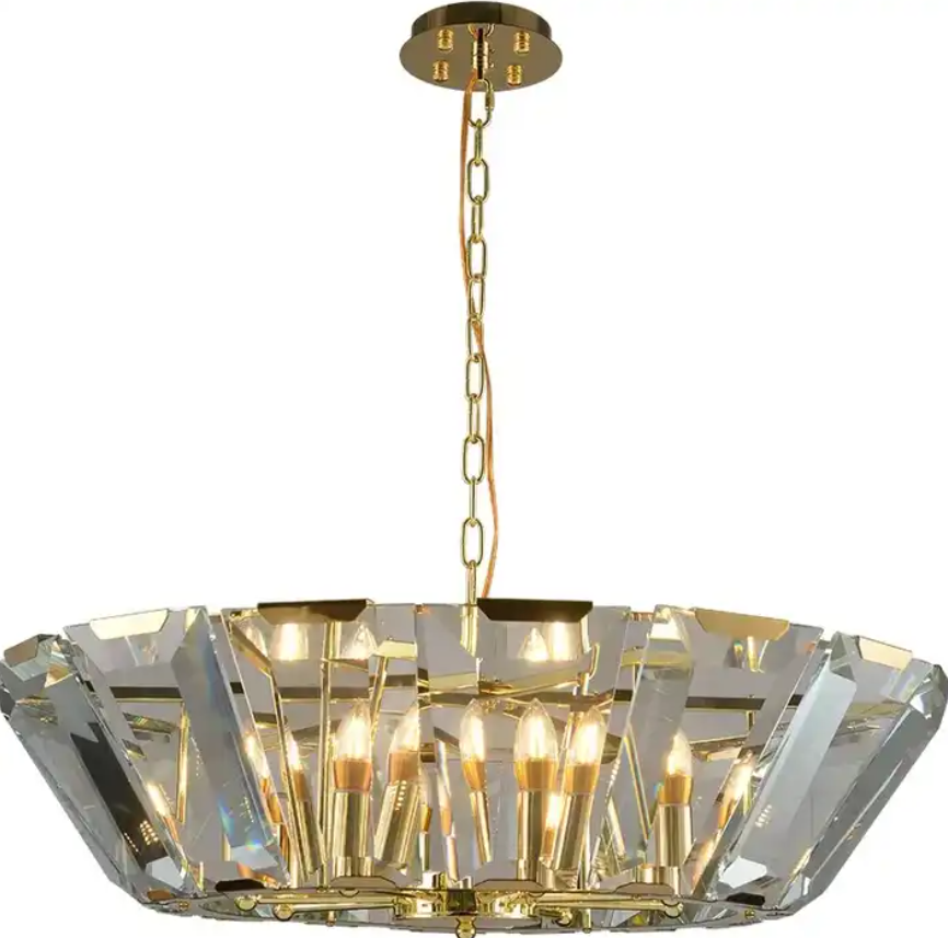 Oval Crystal Flat chandelier Light Modern In Door Home Ceiling Pendant Chandeliers Light Decorative Fixtures