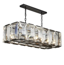 Oval Crystal Flat chandelier Light Modern In Door Home Ceiling Pendant Chandeliers Light Decorative Fixtures