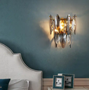 Luxury Crystal Postmodern Style Background Wall Decorative Lamp Individual Art Corridor Hotel Bedside Wall Lamp