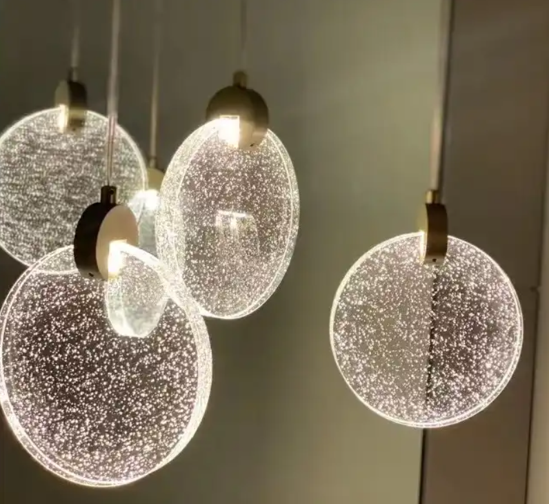 Modern Style Indoor Decoration Hotel Lobby Villa Staircase Custom Crystal Chandelier