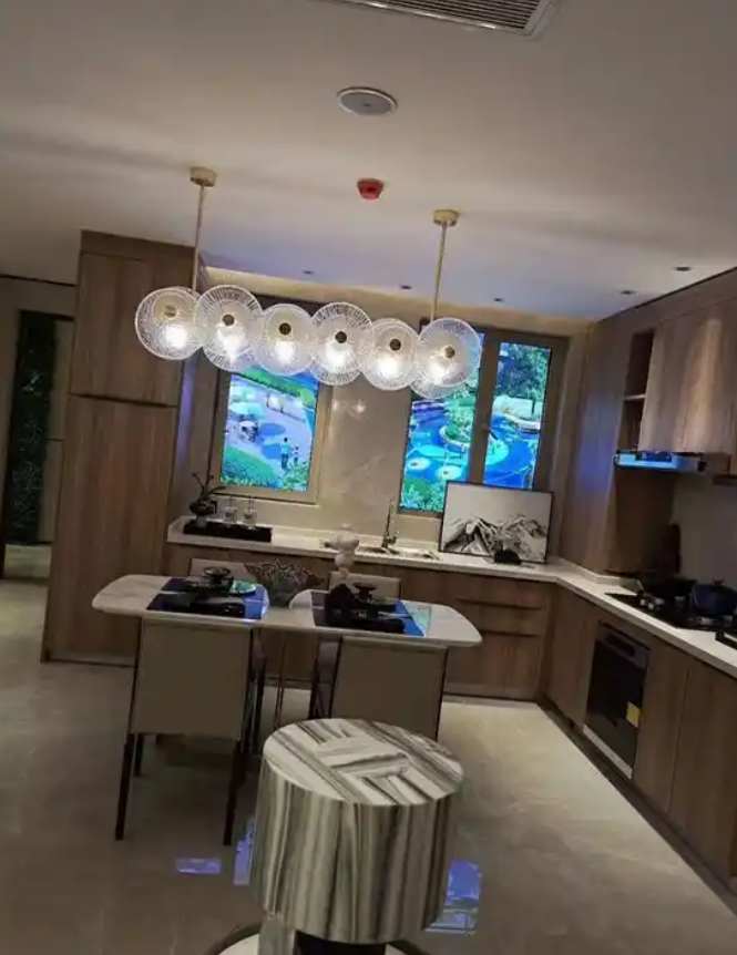 Modern Style Indoor Decoration Hotel Lobby Villa Staircase Custom Crystal Chandelier