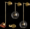 Modern simple lamp luxury modern style glass wall light for indoor bedroom besides decoration lighting