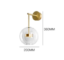 Modern simple lamp luxury modern style glass wall light for indoor bedroom besides decoration lighting