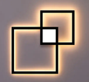 Led Wall Light Panel Black White Square DIY Combine Wall Decoration Lamp For Bedside Living Room Mall Decor Lighting