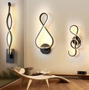 Modern Minimalist Wall Lamps Living Room Bedroom Bedside Luster LED Indoor black white Lamp Aisle Lighting decoration