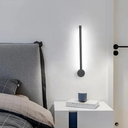 Modern Minimalist Wall Lamps Living Room Bedroom Bedside Luster LED Indoor black white Lamp Aisle Lighting decoration