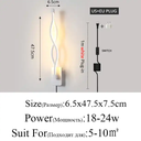 Modern Minimalist Wall Lamps Living Room Bedroom Bedside Luster LED Indoor black white Lamp Aisle Lighting decoration