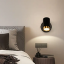 Nordic led wall lamp simple can swing head creative decorative lamp hotel engineering room bedroom bedside lamp