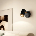 Nordic led wall lamp simple can swing head creative decorative lamp hotel engineering room bedroom bedside lamp
