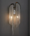 Creative fashion tassel post-modern simple living room light luxury clothing store corridor bedroom bed Nordic art wall lamp