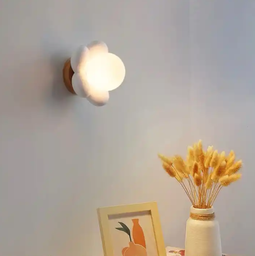 Flower Sconce Bedroom Creative Decoration Simple Modern Nordic Sconce Wall Lamp