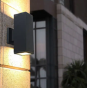 Waterproof Garden Corridor lights led outdoor wall lamp Black square LED wall lamp