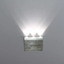 Upside or Downside Home Decoration Surface Wall Mounted Led wall sconce Silver Finished Indoor Wall Light