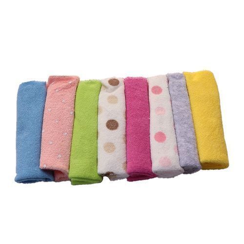 Set Of 8 Baby Wash Cloths - Multi-Color