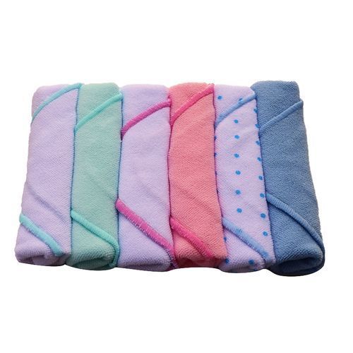 6Pc Baby Wash Cloths - Multi-Color