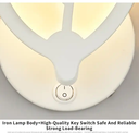 indoor unique blade design wall lamp with white light/warm light and color changing function controlled by switch