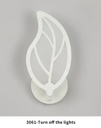 indoor unique blade design wall lamp with white light/warm light and color changing function controlled by switch