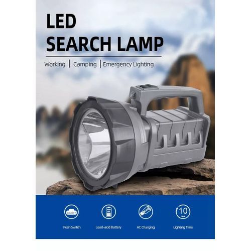 Emergency Lamp Solar And Rechargeable Battery Torch, Color May Vary.