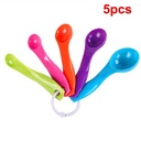 Set of 5piece Plastic Measuring Spoons - Multi-color